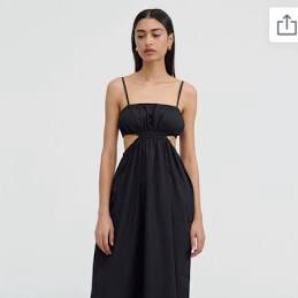 Abercrombie and Fitch Black Maxi dress with cut outs